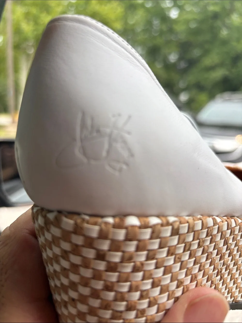 John Fluevog white platform